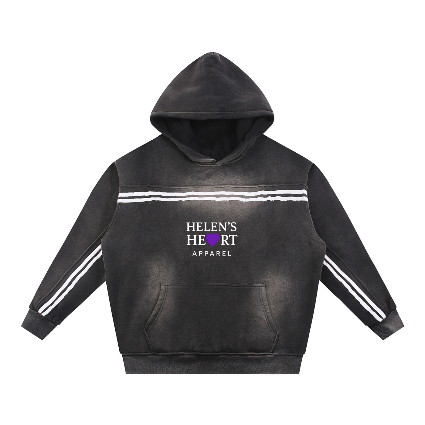 HHA Bold Sig Sun Fade Contrast Tape Fleece Hoodie