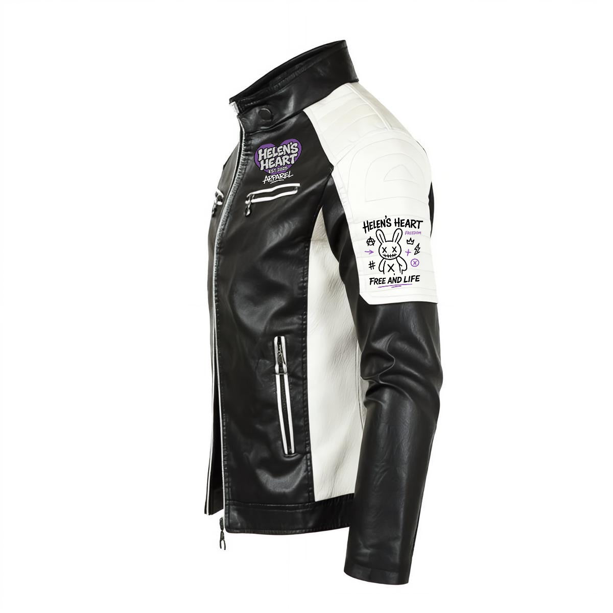 HHA Slim Racer Leather Jacket