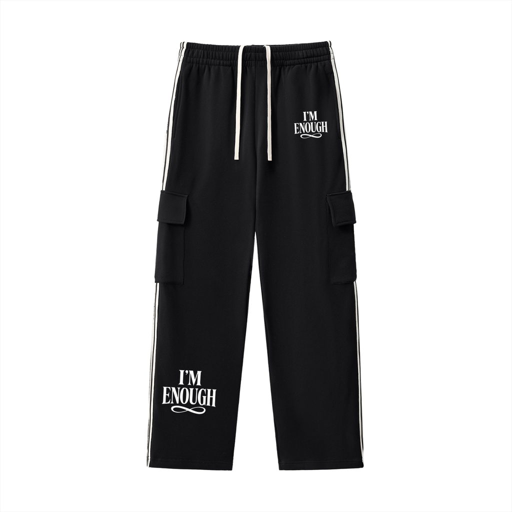 HHA “I’m Enough” Side Stripe Straight-Leg Pants
