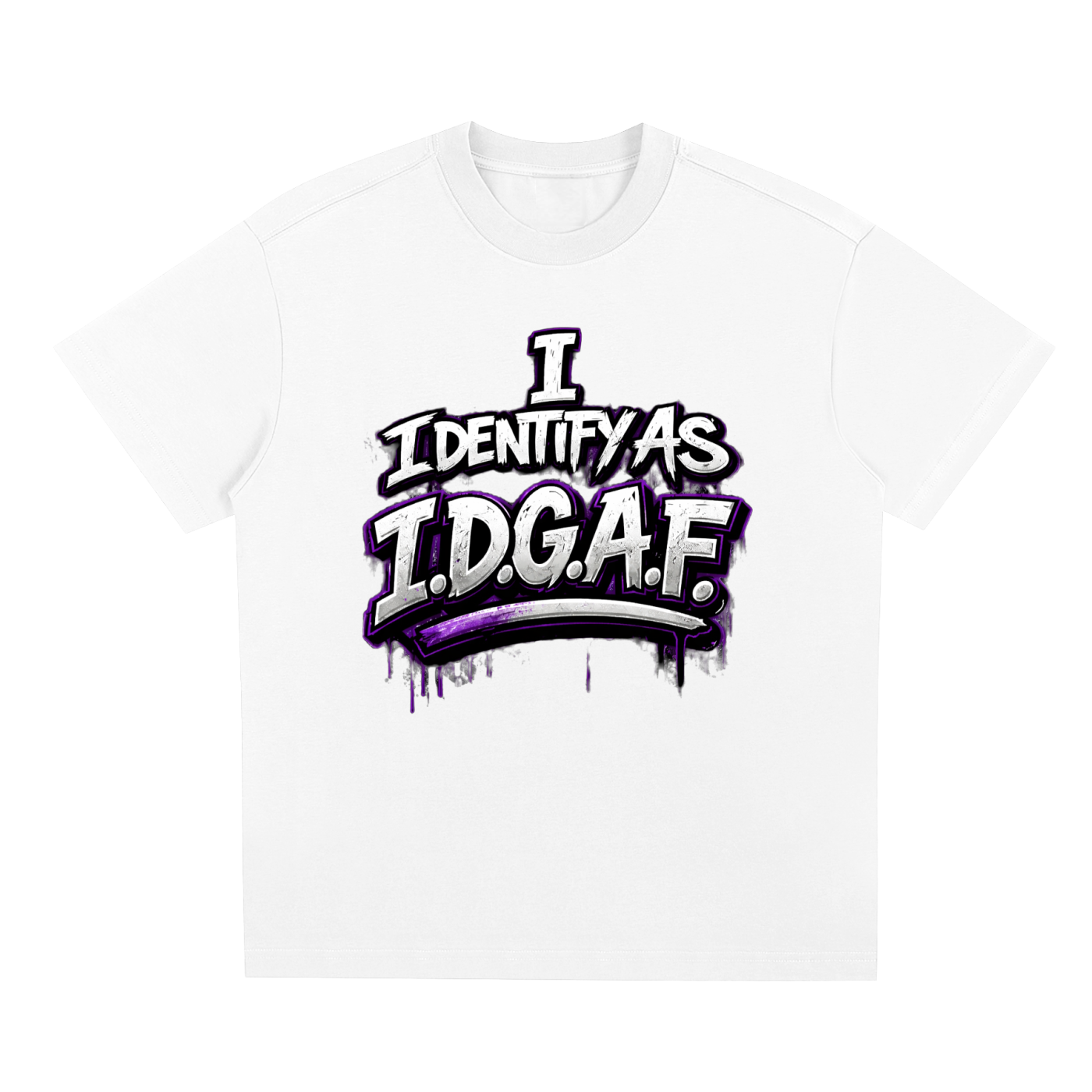 I Identify as IDGAF Sorona Quick-Dry Cooling T-Shirt